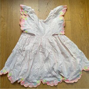 Billieblush Girls Baby Pink Embroidered Dress